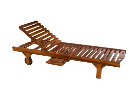 Bain de soleil en bois Teck huilé MAEVA