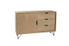 Buffet MARGAUX - Bois naturel 1 porte 3 tiroirs