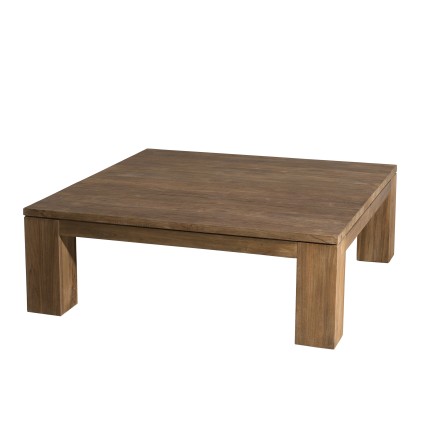 SIXTINE Square Coffee Table Brown 100x100cm Recycled Teak
