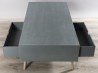 Lorenzo Gray Coffee Table with 1 Niche 2 Beige Drawers
