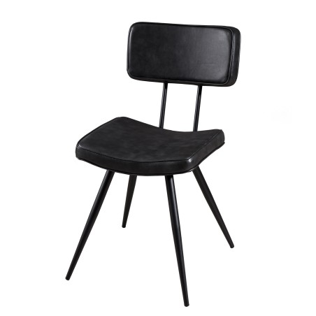 Lot de 2 chaises noires AUGUSTIN JAMES