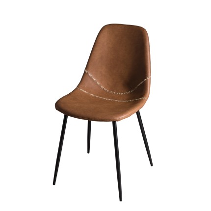 TOM Set of 2 Brown JOHN Chairs - Elegant and Comfortable