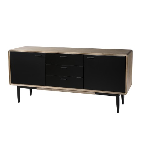 Buffet PALOMA en bois acacia et métal noir