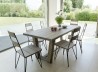 Emile Teak Wood Garden Furniture Set - Light Grey - 6/8 pers