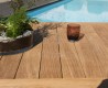 Table de jardin en bois Teck KIM VIESTE 220 x 100 cm