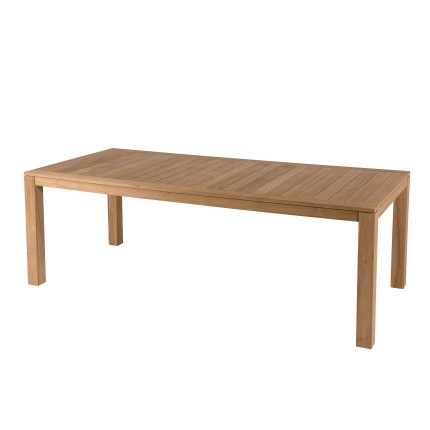 Table de jardin en bois Teck KIM VIESTE 220 x 100 cm