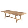 Table de jardin en teck massif - 8/10 personnes - rectangulaire extensible