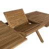 Table de jardin Teck 8/10 personnes - 180/240x100 cm