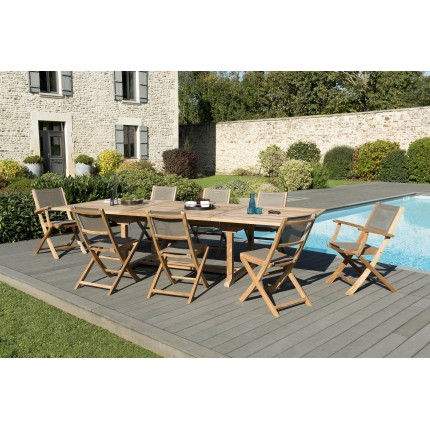 Premium Teak Wood Garden Furniture Set for 10/12 People