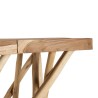Console bois nature CLARA - Teck rectangulaire