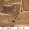 CLARA - Natural Side Table with Driftwood Legs | 55 x 55 cm
