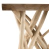 Table d'appoint CLARA - Teck naturel 55x55cm