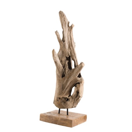 CLARA - Natural Teak Branch Decorative Object 'S' - Contemporary Home Decor
