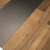 MAXENCE Square Coffee Table 120x120cm - Recycled Teak Wood & Metal Legs