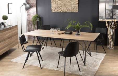 Table à manger MAXENCE en chêne 220x100cm