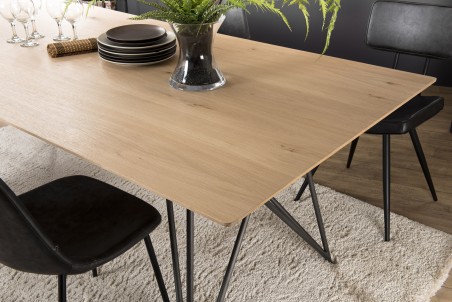Table à manger MAXENCE en chêne 220x100cm