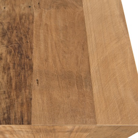 Buffet MAXENCE - Bois Teck Recyclé et Métal Gris Anthracite