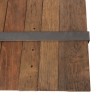 Table basse MATHIS en bois massif et métal gris anthracite