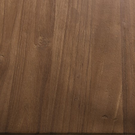 SIXTINE - Staggered Recto-Verso Shelf 120x40x180cm Recycled Teak Black Metal