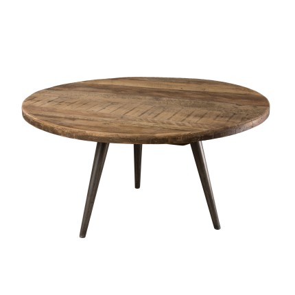 Table basse d'appoint SIXTINE en teck recyclé 55x55cm