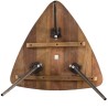 Table basse ovoïde SIXTINE en teck recyclé