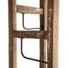 SIXTINE Brown Coat Rack with 3 Panels - Recycled Teak and Metal
