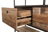 Étagère marron SIXTINE 2 tiroirs 7 niches Teck recyclé