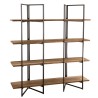 Étagère marron 4 niveaux Teck recyclé Acacia Mahogany