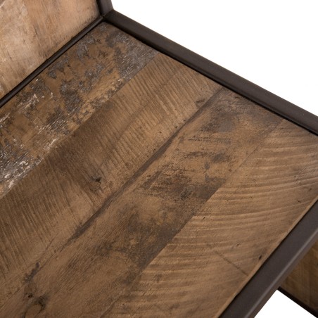 SIXTINE Brown Bookcase with 6 Shelves and 6 Open Spaces