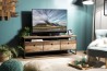 Meuble TV SIXTINE marron 3 tiroirs Teck recyclé