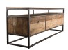 Meuble TV SIXTINE marron 3 tiroirs Teck recyclé