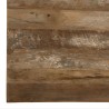 SIXTINE Square Coffee Table with Shelves 100x100cm - Recycled Teak, Acacia Mahogany, Black Metal