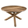 Table à manger ronde SIXTINE - Teck recyclé et Acacia Mahogany