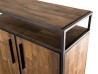 Buffet SIXTINE - Teck recyclé et métal noir