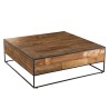Table basse carrée SIXTINE 100x100cm en teck recyclé