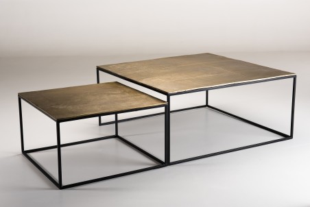 Set de 2 tables gigognes carrées JOHAN