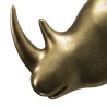 JOHAN - Sculpture rhinocéros doré en aluminium