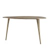 Table basse goutte d'eau JOHAN - Aluminium doré
