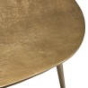 Table basse goutte d'eau JOHAN - Aluminium doré