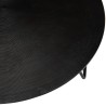 JOHAN Round Coffee Table 75x75cm Black Aluminum