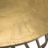 Table basse ronde JOHAN en aluminium doré