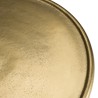 JOHAN Round Side Table 43x43cm - Gold Aluminium with Graphic Base