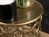 Table d'appoint JOHAN en aluminium doré
