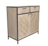 CARLA Buffet - Fir Wood and Metal 2 Doors 2 Drawers