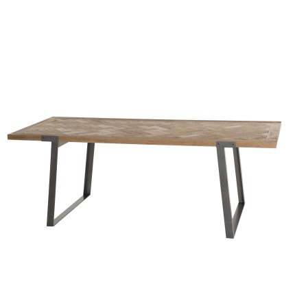 CARLA Dining Table 220x100cm Wood and Metal