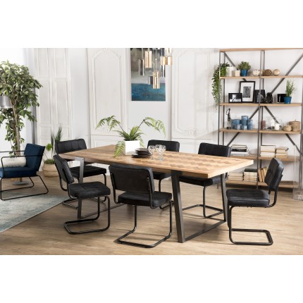 CARLA Dining Table 220x100cm Wood and Metal