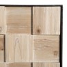 CARLA Sideboard 4 Doors Fir Wood and Metal Legs