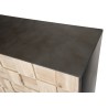 CARLA Sideboard 4 Doors Fir Wood and Metal Legs