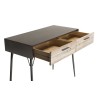 Bureau CARLA - Bois Sapin et Métal - 2 Tiroirs