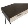 Bureau CARLA - Bois Sapin et Métal - 2 Tiroirs